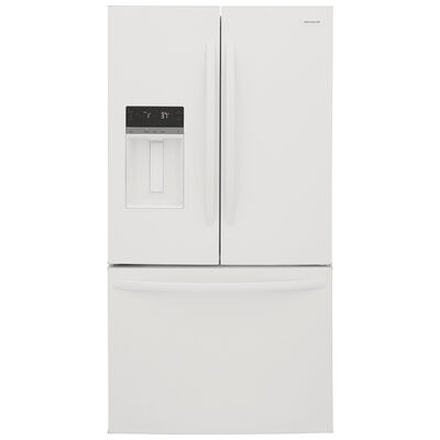 Frigidaire 36 in. 27.8 cu. ft. French Door Refrigerator with External Ice & Water Dispenser - White | FRFS2823AW