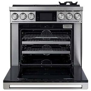 Dacor Contemporary 36 in. 4.8 cu. ft. Smart Dual Convection Steam Dual Fuel Range with 6 Sealed Burners - Silver Stainless, , hires