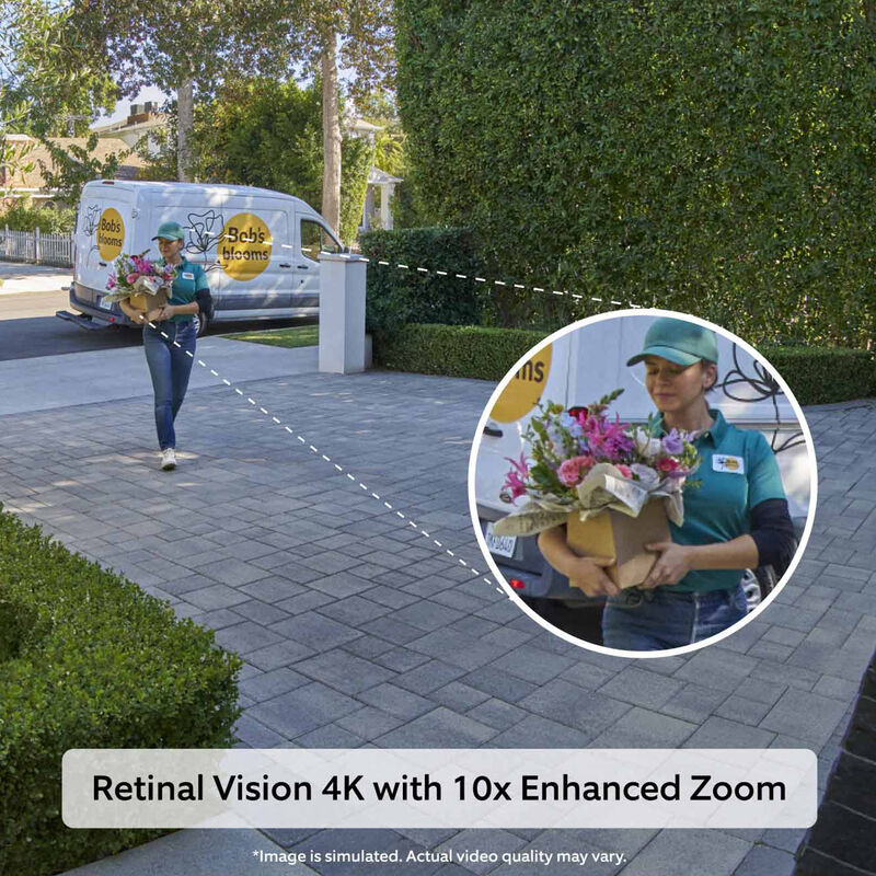 Ring - Battery Doorbell Pro (newest model) Retinal 4K with wide-angle video, up to 10x Zoom, Night Vision, and Ultra Battery Pk - Deep Silver, , hires