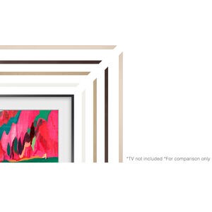 Samsung The Frame 85" Customizable Bezel - Modern White Compatible with 2021 - 2025 Frame TVs and 2025 Frame Pro TVs, , hires