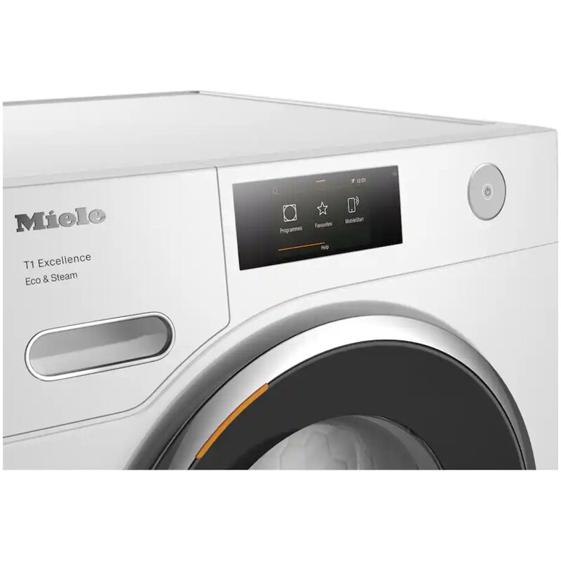 Miele 24 in. 4.0 cu. ft. Smart Stackable Ventless Electric Dryer with Heat Pump, Sensor Dry & Steam Cycle - Lotus White, , hires