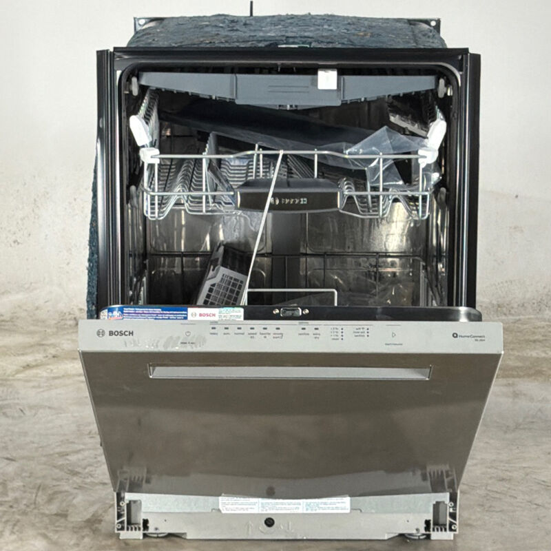 Bosch 500 Series 24 in. Top Control Smart Dishwasher with 38 dBa Sound Level, 3rd-Rack, PureDry & Pocket - Stainless Steel (Open Box Good Condition), , hires