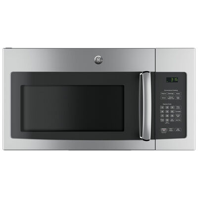 GE 30" 1.6 Cu. Ft. Over-the-Range Microwave with 10 Power Levels & 300 CFM - Stainless Steel | JVM3162RJSS