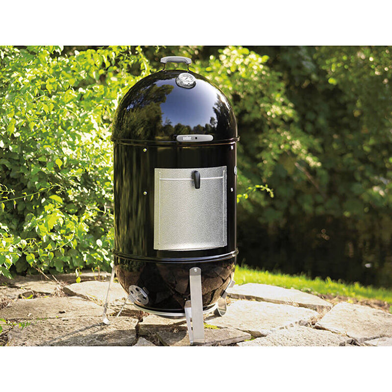 Weber Smokey Mountain 22 in. 2-Rack Charcoal Smoker with Built-In Thermometer - Black, , hires