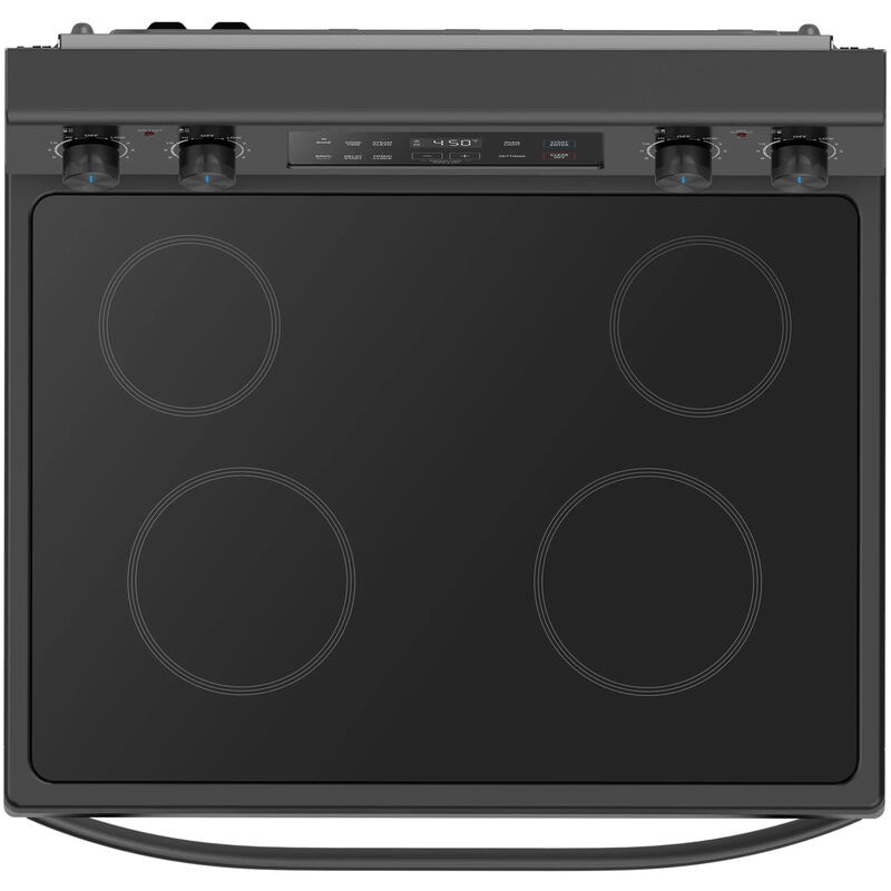 Midea 30 in. 6.3 cu. ft. Electric Range with Radiant Burners - Black, Black, hires