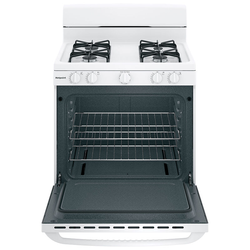 Hotpoint 30 in. 4.8 cu. ft. Gas Range with 4 Sealed Burners - White, , hires