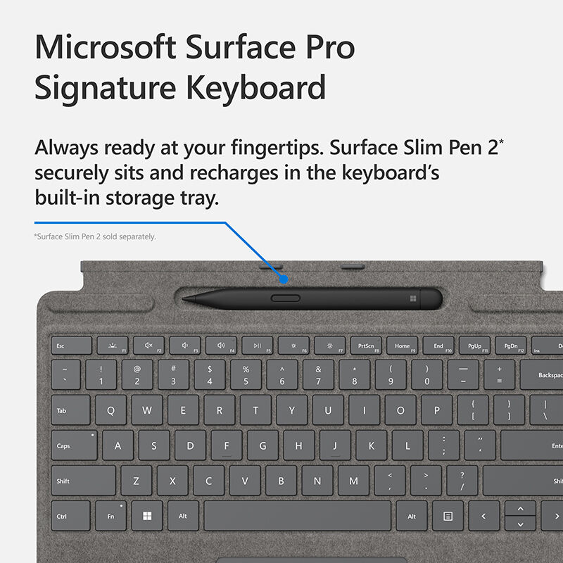 Microsoft Surface Pro Signature Keyboard - Platinum, , hires