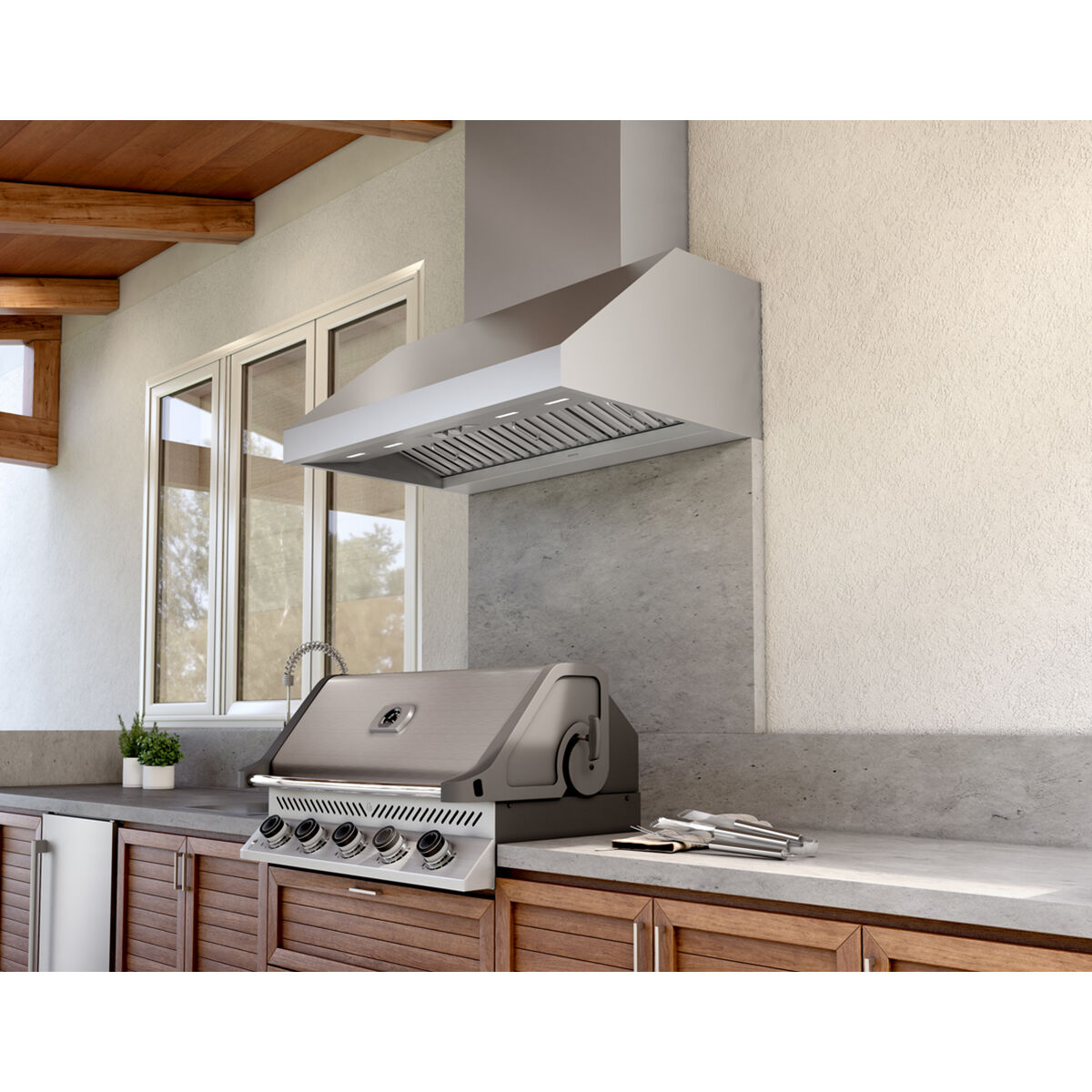 Zephyr Cypress Series 48 in. Ducted Canopy Pro Style Range Hood