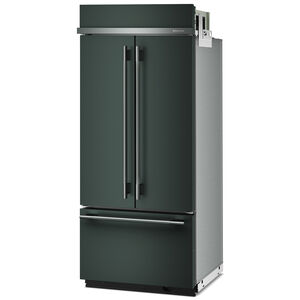 KitchenAid 36 in. 20.8 cu. ft. Built-In Counter Depth French Door Refrigerator with Ice Maker - Juniper, Juniper, hires