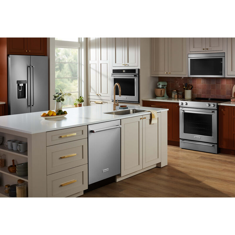 KitchenAid 24 in. Top Control Dishwasher with 39 dBa Sound Level & 3rd-Rack - Stainless Steel with PrintShield Finish, Stainless Steel with PrintShield Finish, hires
