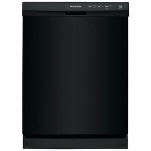 Frigidaire 24 in. Built-In Dishwasher with Front Control, 55 dBA Sound Level, 14 Place Settings & 3 Wash Cycles - Black, Black, hires
