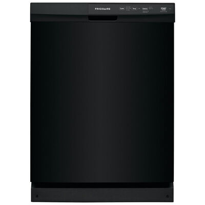 Frigidaire 24 in. Built-In Dishwasher with Front Control, 55 dBA Sound Level, 14 Place Settings & 3 Wash Cycles - Black | FFCD2413UB