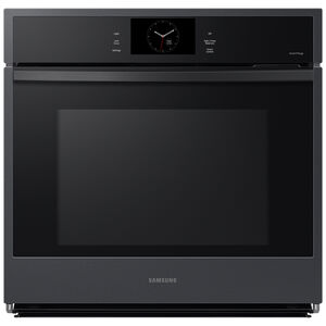 Samsung 30 in. 5.1 cu. ft. Electric Smart Wall Oven with Dual Convection & Steam Clean - Matte Black, , hires