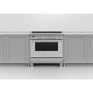 Fisher & Paykel Series 9 Classic 36 in. 4.9 cu. ft. Dual Convection Electric Range with 5 Induction Burners - Stainless Steel, , hires