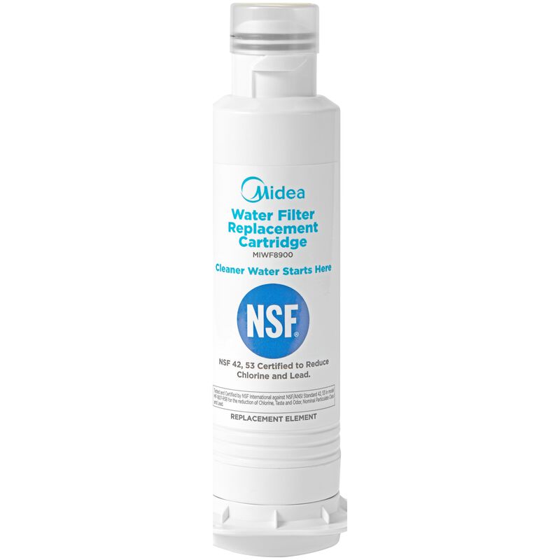 Midea Twist-In Water Filter for French Door Refrigerators - White, , hires