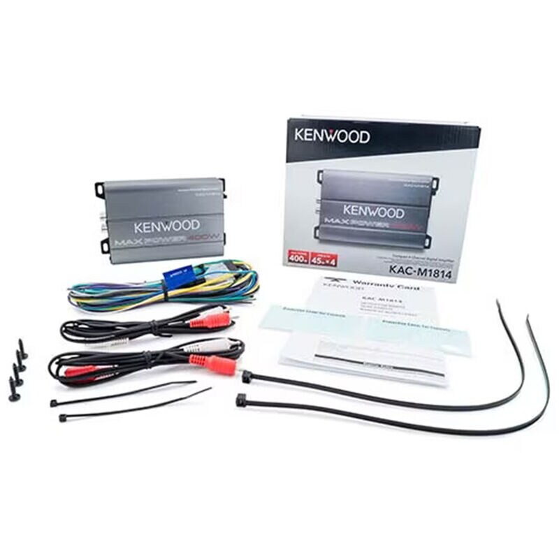 Kenwood Compact 4-Channel Digital Amplifier, , hires