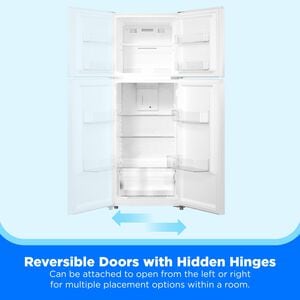 Midea 22 in. 10.1 cu. ft. Counter Depth Garage-Ready Top Freezer Refrigerator - White, , hires