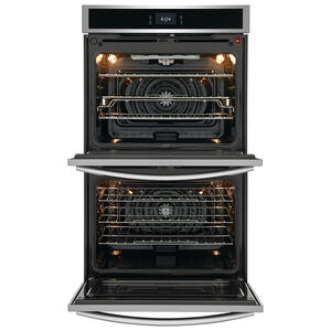 Frigidaire Gallery 30 in. 10.6 cu. ft. Top Control SteamElectric Double Wall Oven with True European Convection - Stainless Steel, Stainless Steel, hires