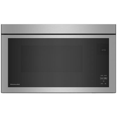 KitchenAid 30 in. 1.1 cu. ft. Over-the-Range Microwave with 10 Power Levels, 400 CFM & Sensor Cooking Controls - Stainless Steel | KMMF330PSS