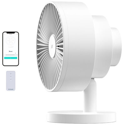 Windmill Smart Personal Fan with 5 Speed Settings, Adjustable Tilt & Remote Control - White | FC07W1