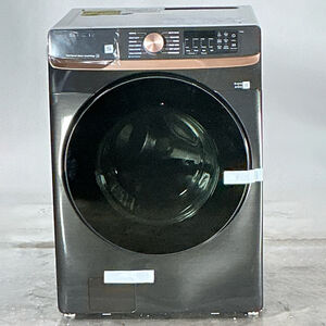 Samsung 27 in. 5.0 cu. ft. Smart Stackable Front Load Washer with Super Speed Wash, Sanitize & Steam Cycle - Brushed Black (Open Box Fair Condition), , hires
