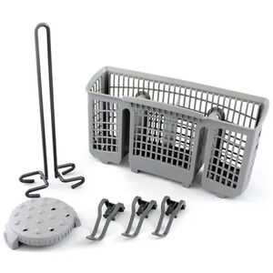 Bosch Dishwasher Accessories Kit with Extra Tall Item Sprinkler, Vase/Bottle Holder, 3 Plastic Item Clips and Small Item Basket, , hires
