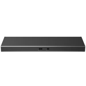 Zephyr Cyclone Series 30 in. Ducted Standard Style Range Hood with 600 CFM, 3 Fan Speeds & 2 LED Lights - Black Stainless, Black Stainless, hires