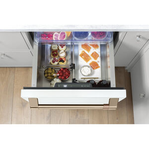 Cafe 24 in. Built-In 5.7 cu. ft. Refrigerator Drawer - Matte White, Matte White, hires