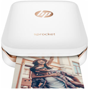 HP Sprocket Bluetooth Mobile Photo Printer - White, , hires