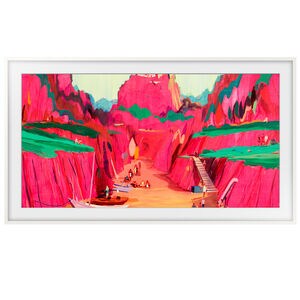 Samsung Frame 65" Customizable Bezel - Modern White Compatible with Samsung 2025 65" Frame and 2025 Frame Pro TVs