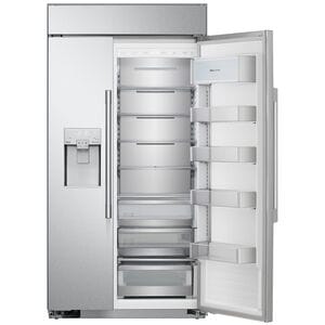 Signature Kitchen Suite 42 in. 25.6 cu. ft. Built-In Smart Counter Depth Side by Side Refrigerator with Ice & Water Dispenser - Stainless Steel, , hires