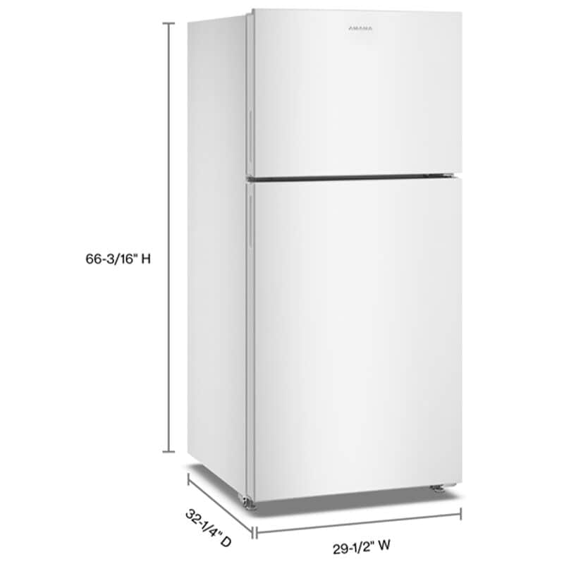 Amana 30 in. 19.3 cu. ft. Garage-Ready Top Freezer Refrigerator - White, , hires