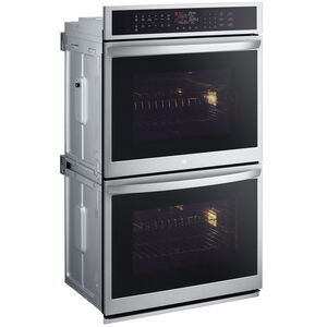 LG 30 in. 9.4 cu. ft. Electric Smart Double Wall Oven with True European Convection & Self Clean - PrintProof Stainless Steel, , hires