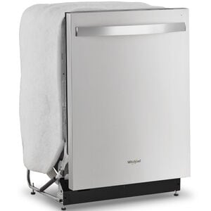 Whirlpool 24 in. Top Control Dishwasher with 51 dBa Sound Level & 3rd-Rack - Fingerprint Resistant Stainless, , hires