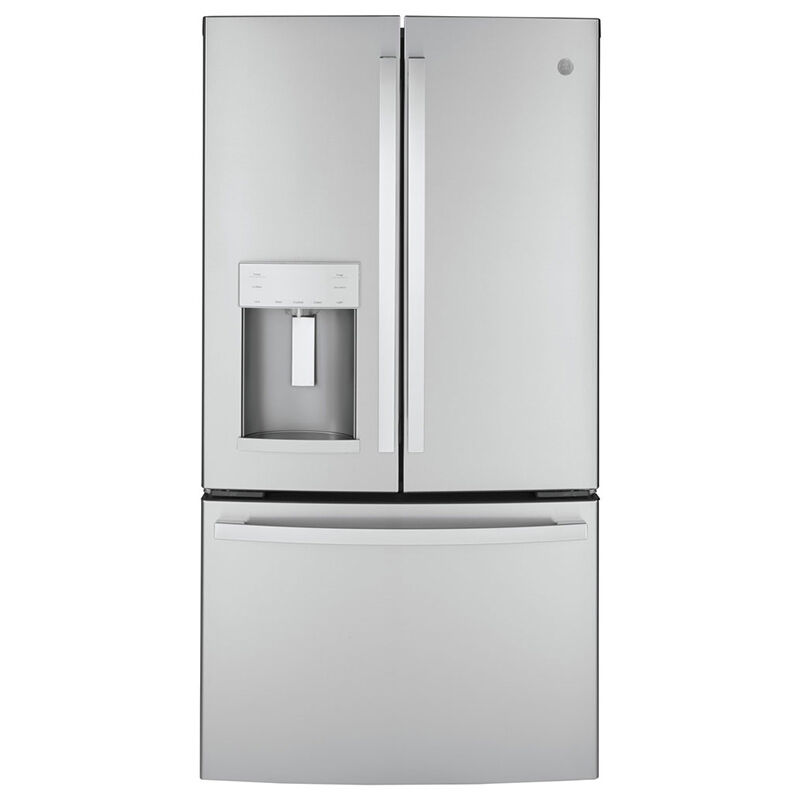 GE 36 in. 22.1 cu. ft. Counter Depth French Door Refrigerator with Ice & Water Dispenser - Fingerprint Resistant Stainless, Fingerprint Resistant Stainless, hires