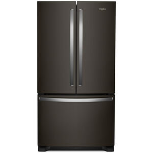 Whirlpool 36 in. 20.0 cu. ft. Counter Depth French Door Refrigerator with Internal Water Dispenser - Black Stainless, Black Stainless, hires