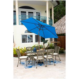 Panama Jack 9 Ft Patio Umbrella With Crank - Blue, , hires