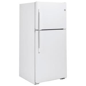 GE 33 in. 21.9 cu. ft. Garage Ready Top Freezer Refrigerator - White, White, hires