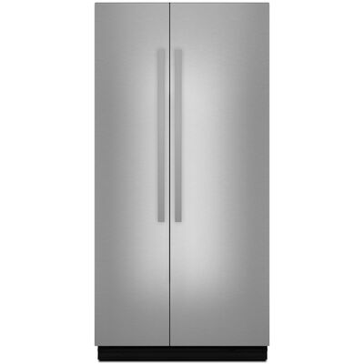 JennAir Noir 42 in. Side-by-Side Refrigerator Panel Kit with Handles - Stainless Steel | JBSFS42NHM