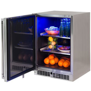 Lynx 24 in. Built-In 5.3 cu. ft. Outdoor Undercounter Refrigerator - Stainless Steel, , hires