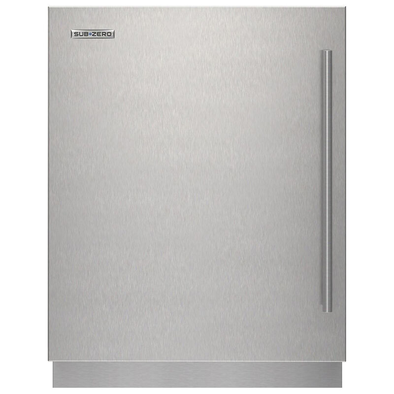Sub-Zero Designer Series Undercounter ADA Height 24 in. Left Hinge Stainless Steel Solid Door Panel with Tubular Handle, , hires