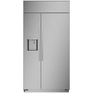 Monogram 42 in. 24.4 cu. ft. Built-In Smart Counter Depth Side-by-Side Refrigerator with External Ice & Water Dispenser- Stainless Steel, , hires