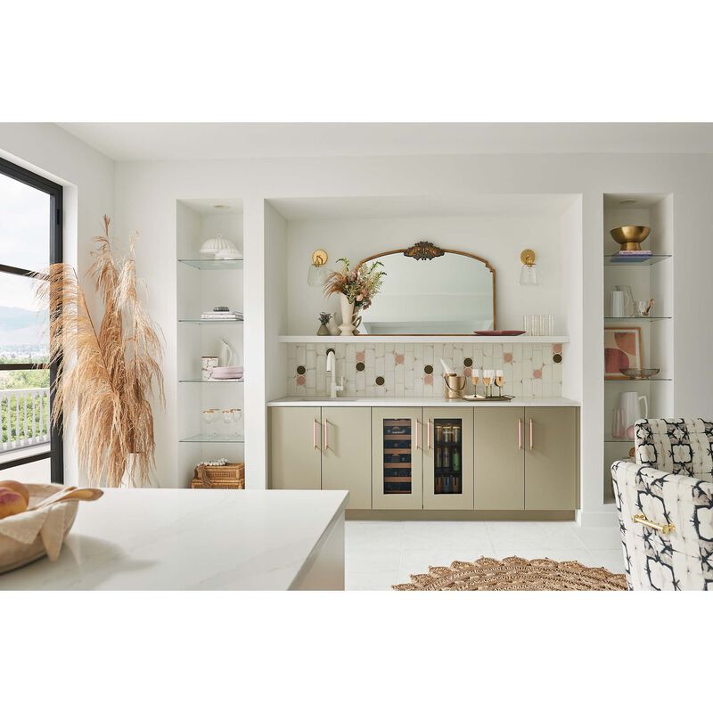 Sub-Zero Designer Series 15 in. Built-In 3.1 cu. ft. Smart Compact Beverage Center with Adjustable Shelves & Digital Control - Custom Panel Ready, , hires