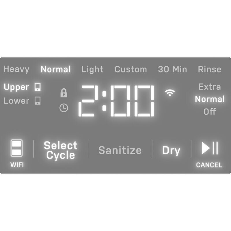 GE Profile 24 in. Smart Double Dishwasher Drawer with Front Control, 48 dBA Sound Level & Pocket Handle - Fingerprint Resistant Stainless, , hires