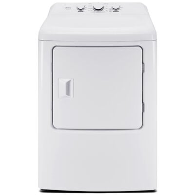 Midea 27 in. 7.0 cu. ft. Gas Dryer with Sensor Dry - White | MLTG39N1AWW