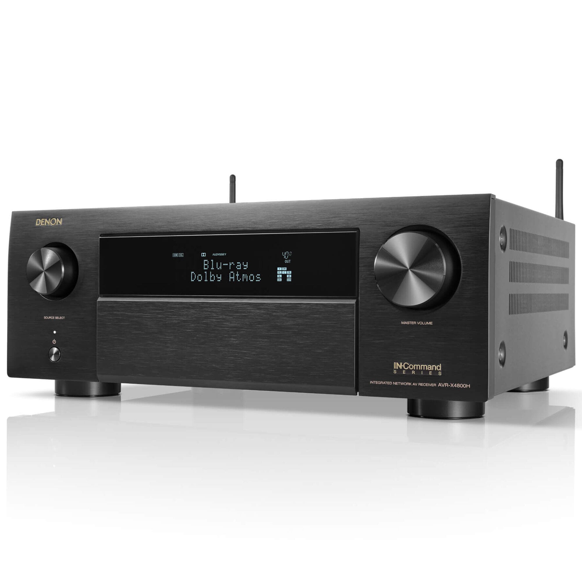 Denon 9.4 Ch. 125W 8K AV Receiver with Built-in HEOS - Black
