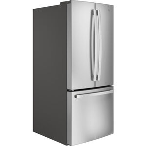 GE 30 in. 20.8 cu. ft. French Door Refrigerator with Ice Maker - Stainless Steel, Stainless Steel, hires