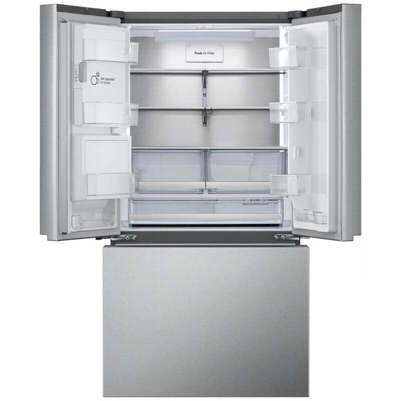 LG 36 in. 25.5 cu. ft. Smart Counter Depth French Door Refrigerator with External Ice & Water Dispenser, 4 types of Ice and Pocket Doors - PrintProof Stainless Steel, PrintProof Stainless Steel, hires