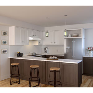 Zephyr Breeze II 36 in. Convertible Standard Style Range Hood with 400 CFM, 3 Fan Speeds & 2 LED Lights - White, White, hires