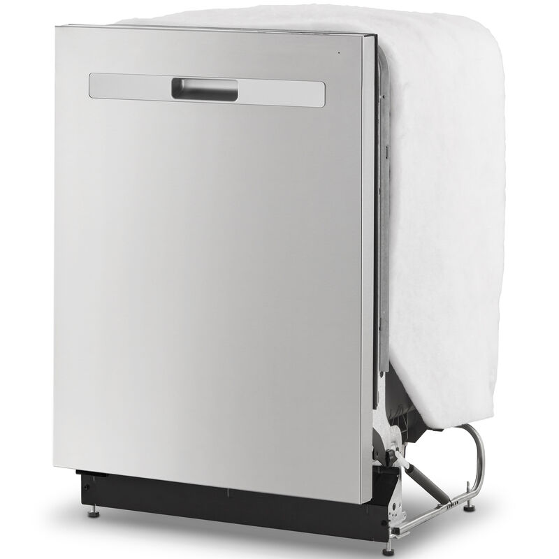 Whirlpool 24 in. Top Control Dishwasher with 51 dBa Sound Level, 3rd-Rack & Pocket - Fingerprint Resistant Stainless, , hires